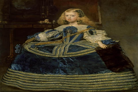 (Diego Vel醶quez -- The Infanta Margarita Teresa in a Blue Dress2)