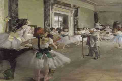 (Edgar Degas The Ballet Class)