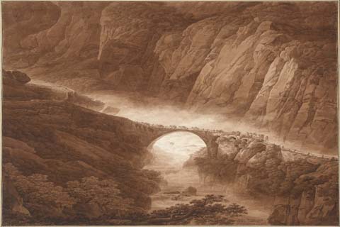 (Peter Birmann (1758 - 1844) (Swiss)-The Devil's Bridge in the Sch)