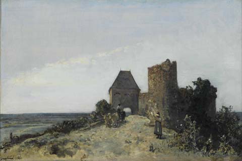 (Johan Barthold Jongkind Ruins of the Rosemont castle)