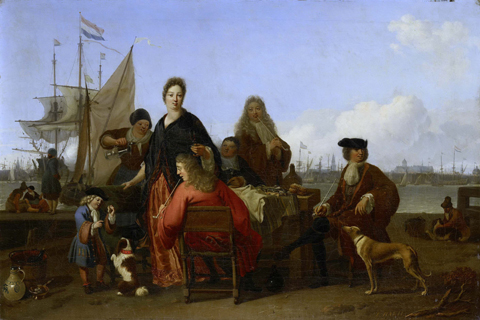 (Bakhuysen Ludolf De families Bakhuysen en de Hooghe aan de maaltijd op de Mosselsteiger aan het IJ te Amsterdam. 1702.jpeg)