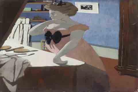 (F閘ix Vallotton Misia at Her Dressing Table)