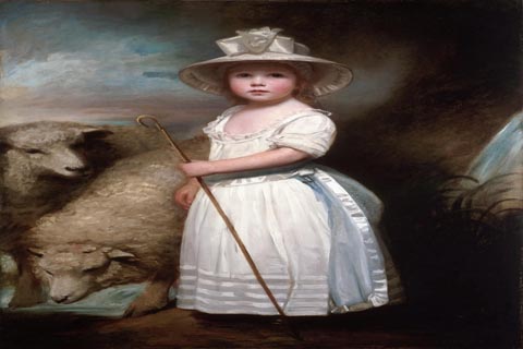 (George Romney English 1734-1802 Shepherd Girl (Little Bo-Peep).tif)GH