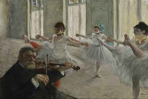 《彩排》(Hilaire-Germain-Edgar Degas - The Rehearsal, 1878-1879)