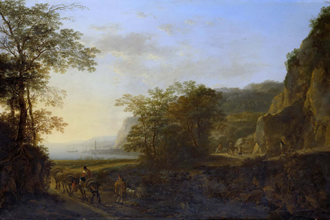 (Both Jan Italiaans landschap met gezicht op een haven. 1640-1652.jpeg)