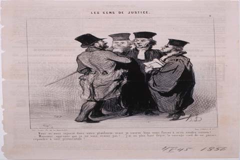 (Honoré Daumier (1808–1879)-Les Gens de Justice Vous m'avez Injuré dans votre plaidoirie)