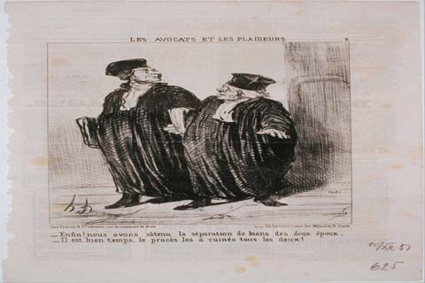 (Honoré Daumier (1808–1879)-Les Avocats et Les Plaideurs Enfin!)