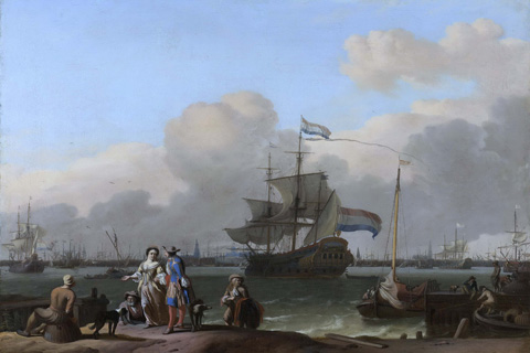 (Bakhuysen Ludolf Het IJ voor Amsterdam met het fregat ’De Ploeg’. 1680-1708.jpeg)