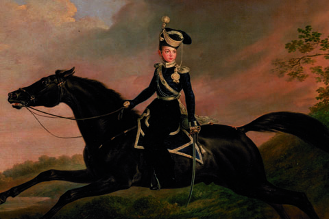 亚历山大·尼古拉耶维奇王子的马术肖像-佚名-俄罗斯