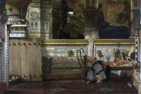 (Alma Tadema Lawrence De Egyptische weduwe 1872)