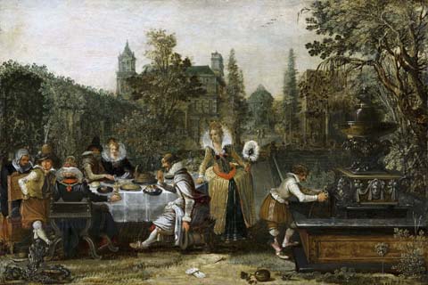 (Esaias van de Velde - Merry Company in a Park)