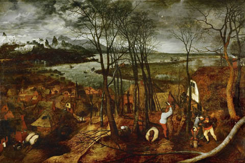(Brueghel, Pieter The Elder -- Пасмурный день - февраль)