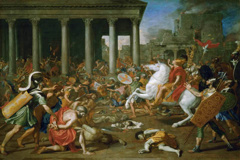 (Nicolas Poussin -- Destruction of the Temple of Jerusalem)