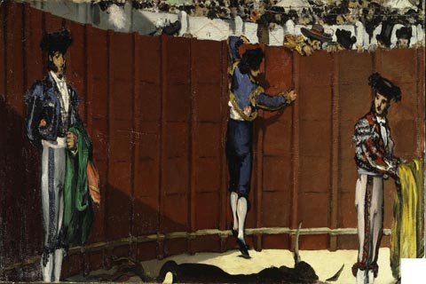 《斗牛》-爱德华·马奈(édouard Manet - The Bullfight, 1864)