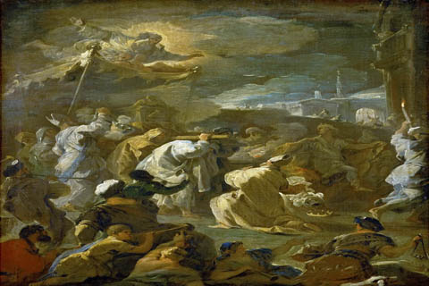 (Luca Giordano -- David Brings the Ark to Jerusalem)