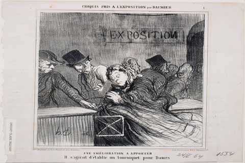 (Honoré Daumier (1808–1879)-Croquis pris à l'Exposition Une amélioration à apporter)