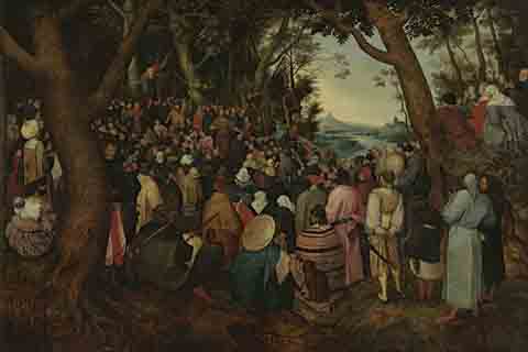 (Pieter Bruegel I (kopie naar) - Saint John preaching to the crowd)