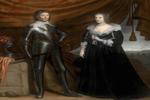 (Gerrit van Honthorst - Double Portrait of Frederik Hendrik and Amalia of Solms-Braunfels)
