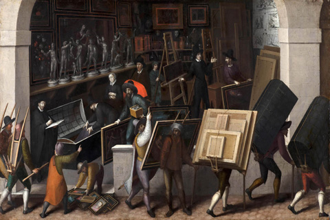 (Francois Bunel the Younger - The Confiscation of the Contents of a Painter’s Studio)