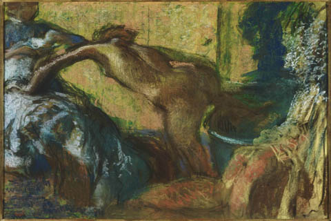 (Edgar Degas (1834–1917)-After the Bath)