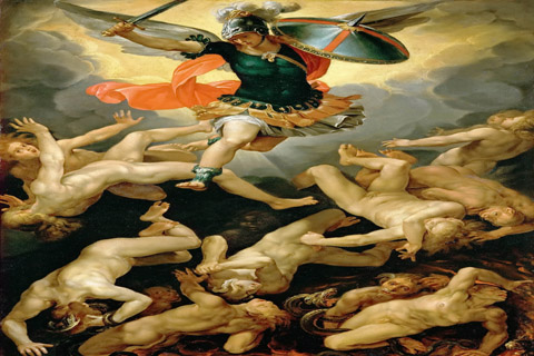 (Giuseppe Cesari, called Cavalier d’Arpino (1568-1640) -- Fall of the Rebel Angels)
