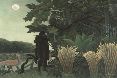 (Henri Rousseau known as le Douanier The Snake Charmer)