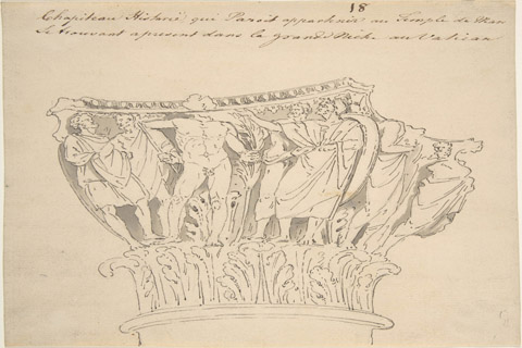 (Anonymous Drawing of Capital from the Vatican)