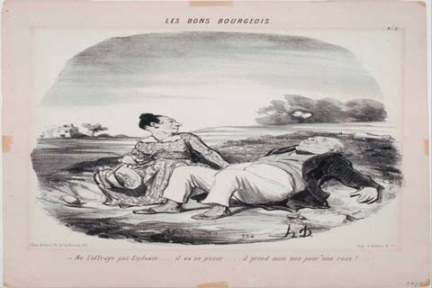 (Honoré Daumier (1808–1879)-Les Bons Bourgeois Ne l'effraye pas Eudoxie...)