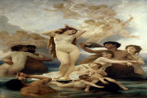 (William Bouguereau The Birth of Venus)