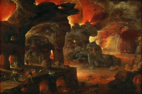 (Roelandt Savery (1576-1639) -- Orpheus in the Underworld)