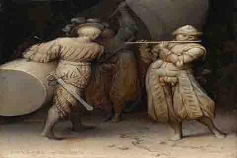 (Pieter Bruegel the Elder - The Three Soldiers, 1568)