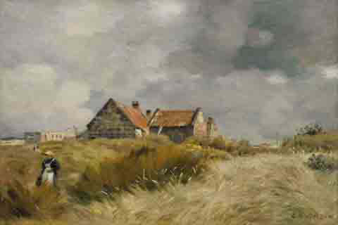 (Jean Charles Cazin Cottage in the Dunes)