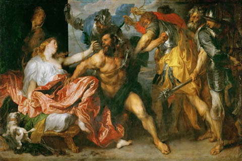 (Anthony van Dyck -- Taking of Samson)