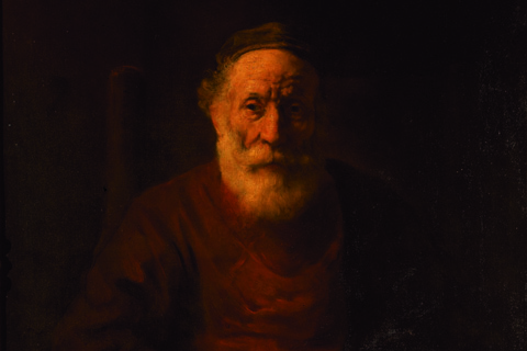 一个老男人的肖像-02-伦勃朗·哈尔曼松·凡·莱因-荷兰