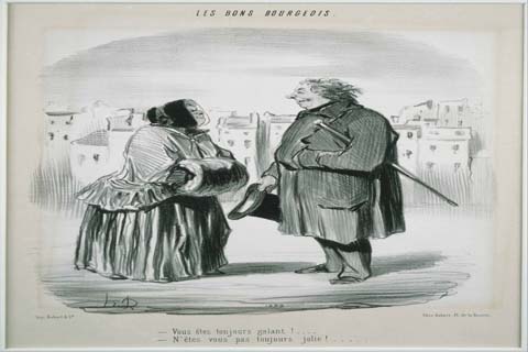 (Honoré Daumier (1808–1879)-Les Bons Bourgeois Vous êtes toujours galant!)