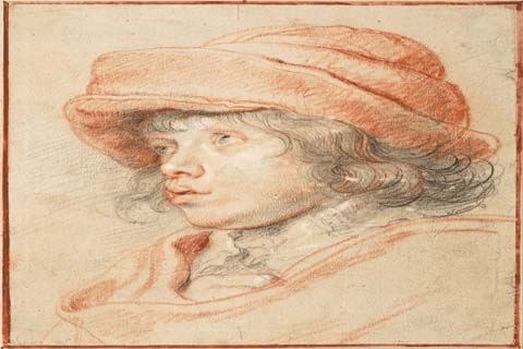 (Peter Paul Rubens (1577–1640)-Rubens's Son Nicolaas Wearing a Re)