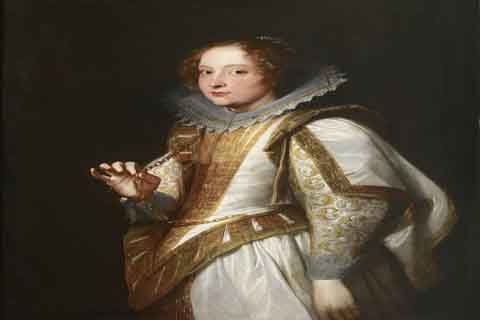 《公爵夫人乔凡娜·卡塔内奥》-安东尼·范·戴克(Anthony Van Dyck - Marchesa Giovanna Cattaneo, 1622-1627)
