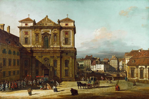 (Bernardo Bellotto (1721-1780) -- The Freyung in Vienna)