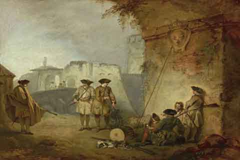 (Jean-Antoine Watteau - The Portal of Valenciennes, 1709-1710)