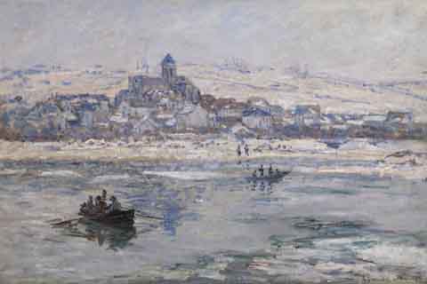 (Claude-Oscar Monet  - V¨¦theuil in Winter, 1878-1879