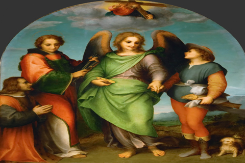 (Andrea del Sarto (1486-1530) -- Archangel Raphael with Tobias)