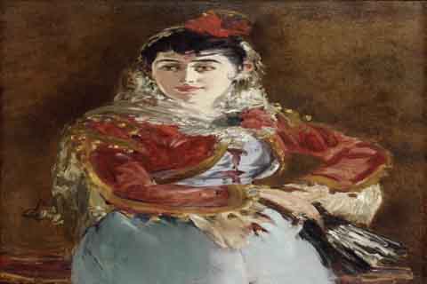 (Edouard Manet French 1832-1883 Portrait of ¨¦milie Ambre as Carmen.tif
