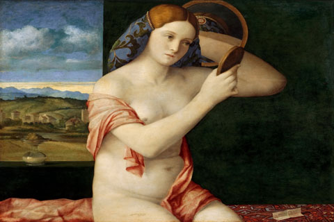 (Govanni Bellini - Naked Young Woman in Front of the Mirror)