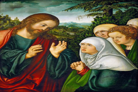 (Lucas Cranach the elder -- Christ’s Farewell to the Holy Women)