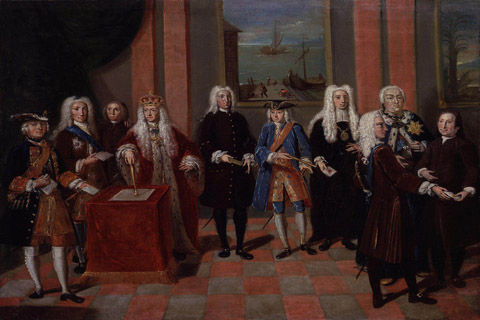 (Group associated with the Moravian Church by Johann Valentin Haidt)