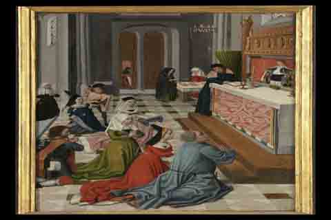 (Meester van de Ursulalegende - The Legend of Saint Ursula, the Church and the Synagogue d10)