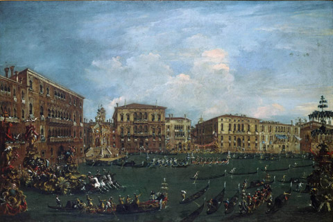 (Francesco Guardi Italian (active Venice) 1712-1793 Regatta in вЂќVolta di CanalвЂќ.tif)