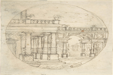 (Anonymous Architectural Drawing Sketch of a Figure)
