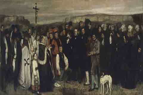 (Gustave Courbet A Burial at Ornans)