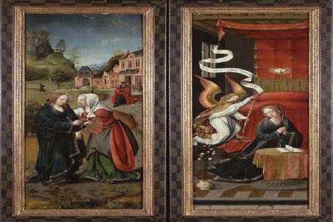 (Anonieme Meester - Annunciation and Visitation)